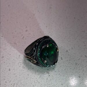 Mens emerald ring